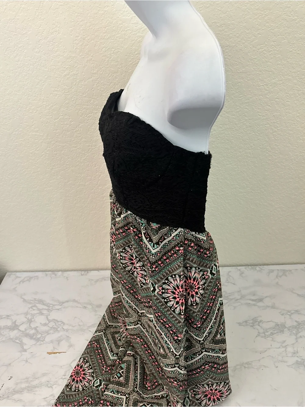 No Boundaries Chevron Maxi Dress Sleeveless Size M 7-9 Juniors Lot Of 2 - Picture 6 of 8